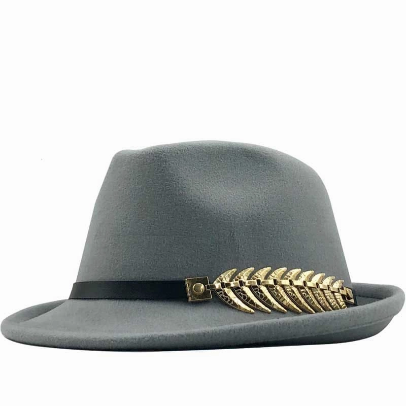 Rostock Metal Feather Trilby Hat