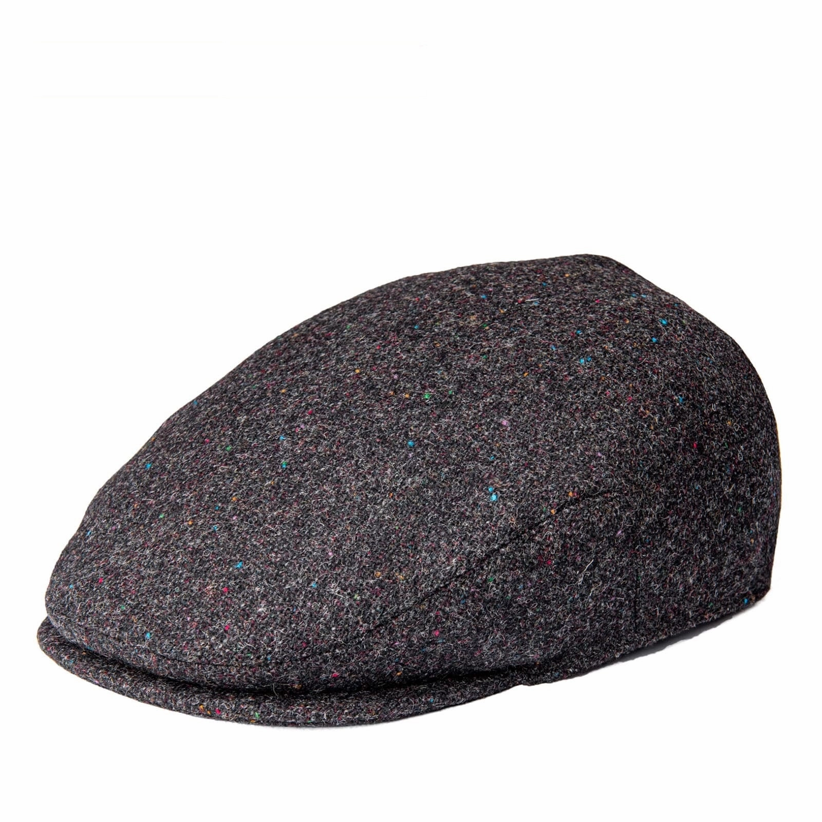 Royal Herringbone Wool Flat Cap