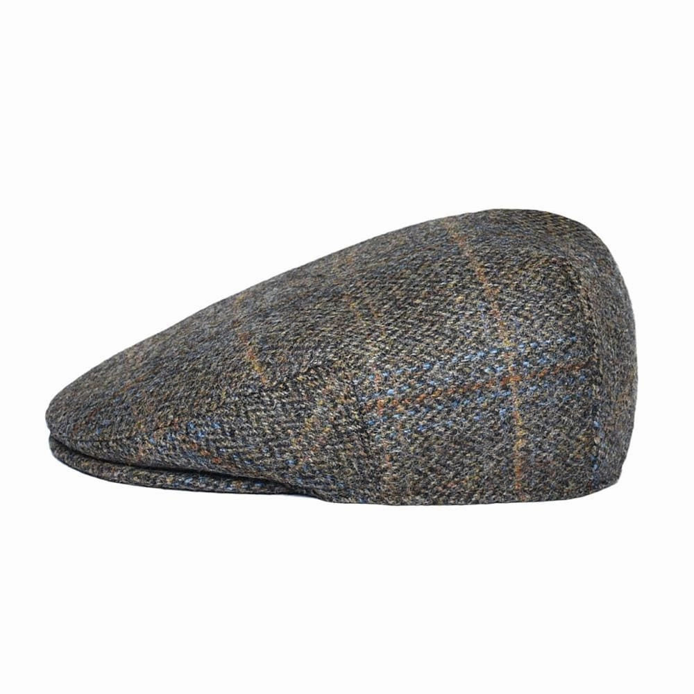 Royal Herringbone Wool Flat Cap