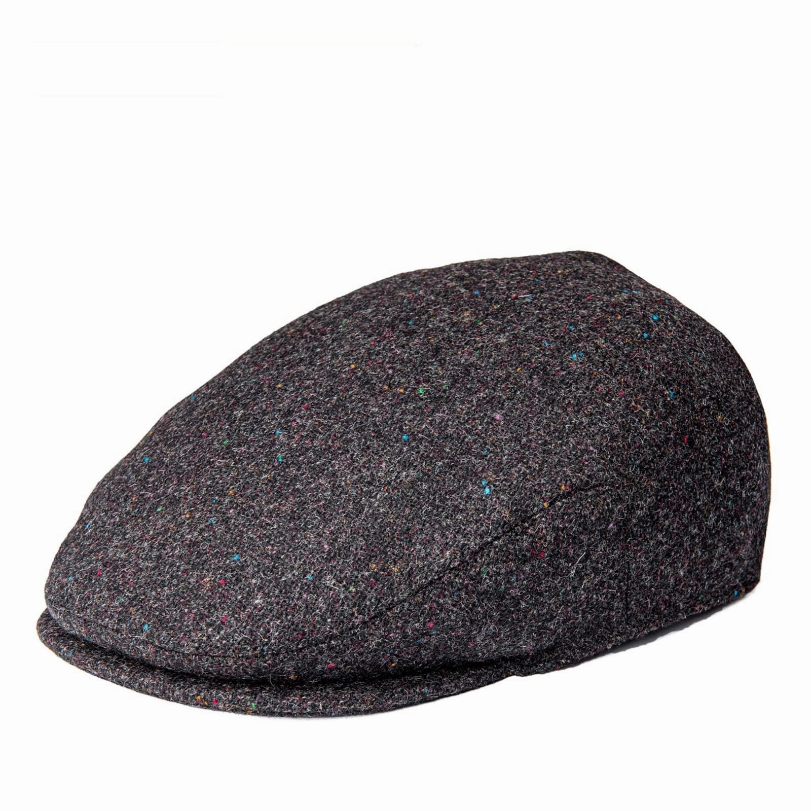Royal Herringbone Wool Flat Cap