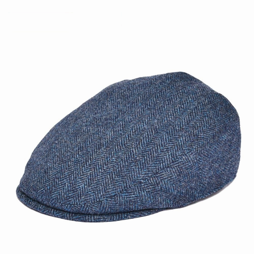 Royal Herringbone Wool Flat Cap