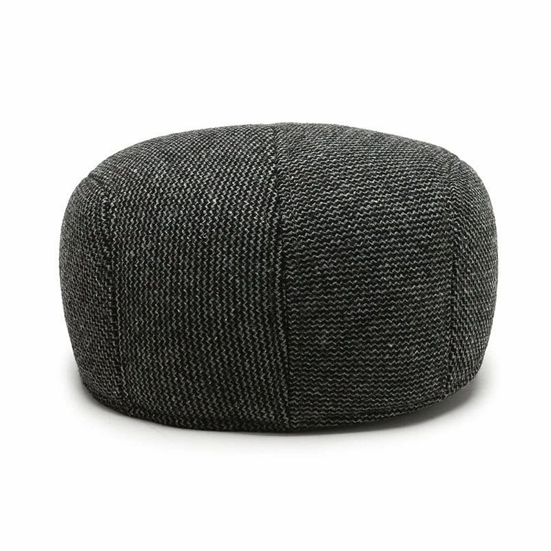 RQL Earflaps Wool Flat Cap