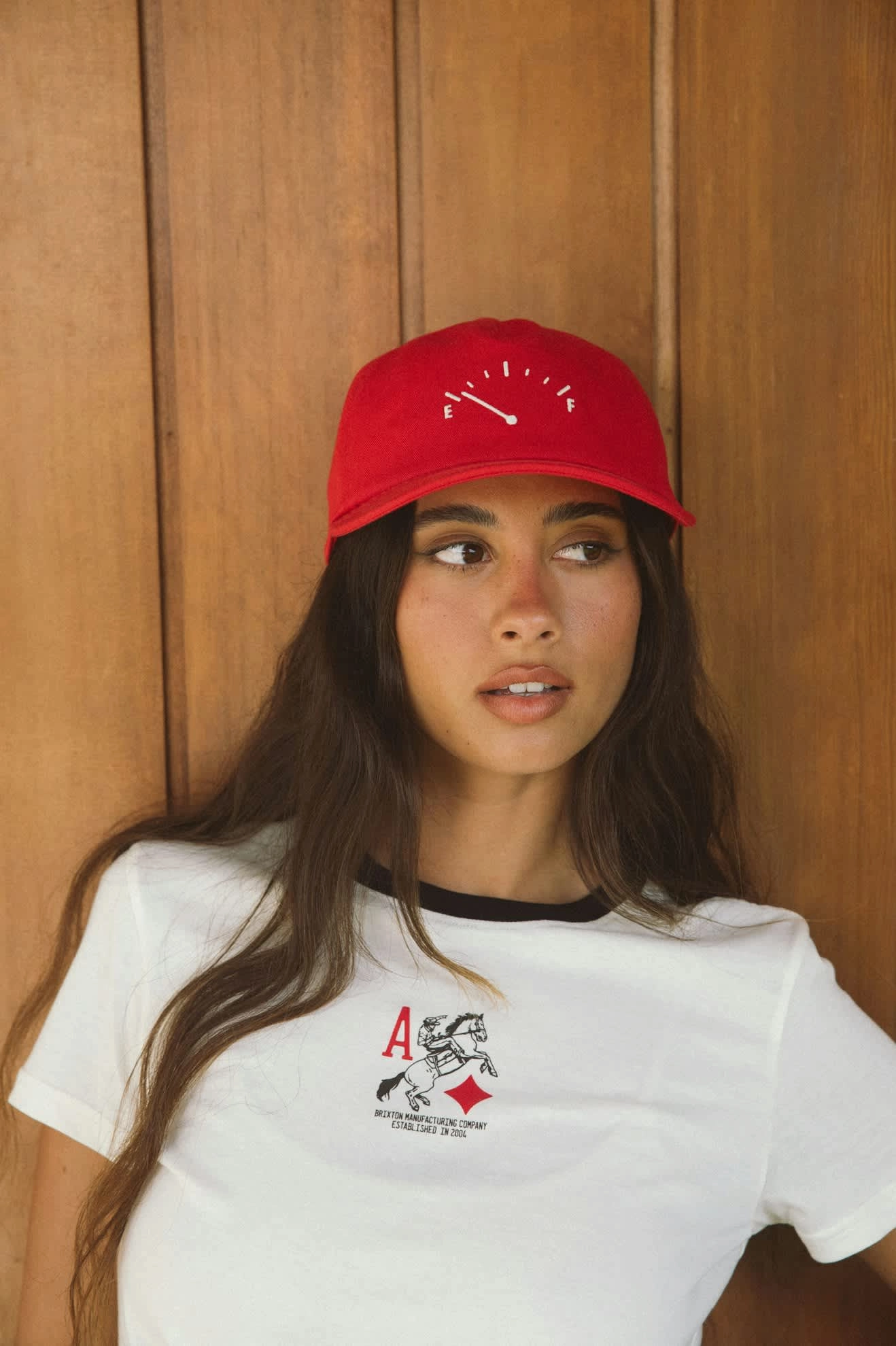 Running on Empty Netplus Adjustable Hat - Crimson/White