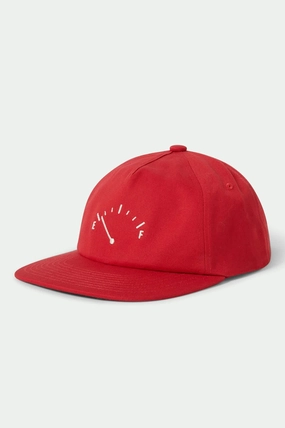 Running on Empty Netplus Adjustable Hat - Crimson/White