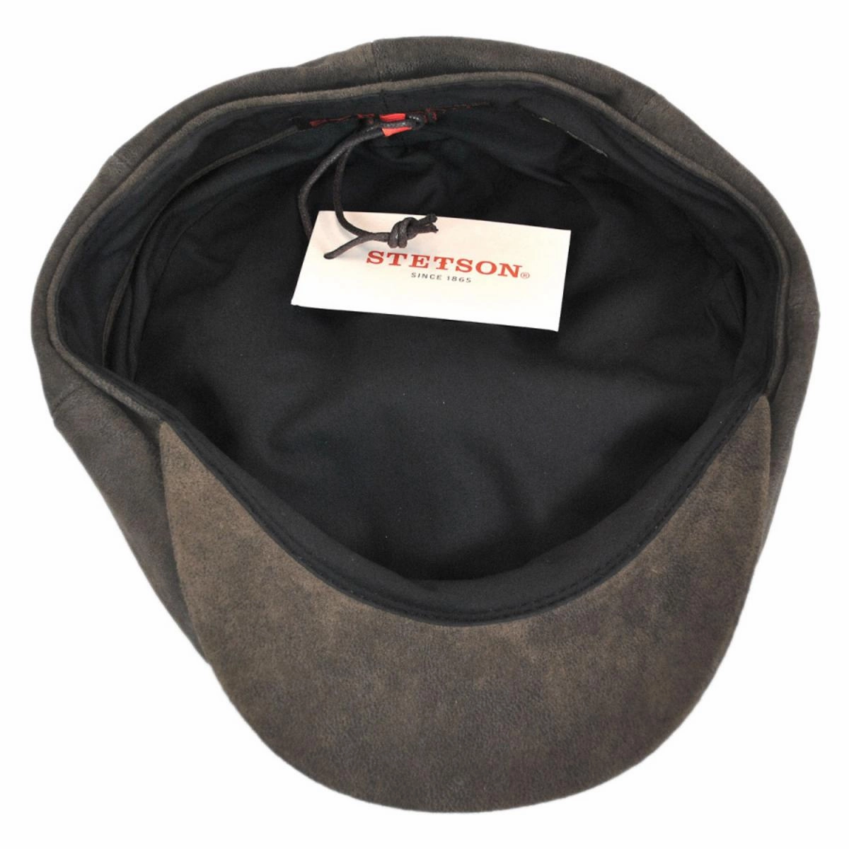 Rustic Leather Newsboy Cap