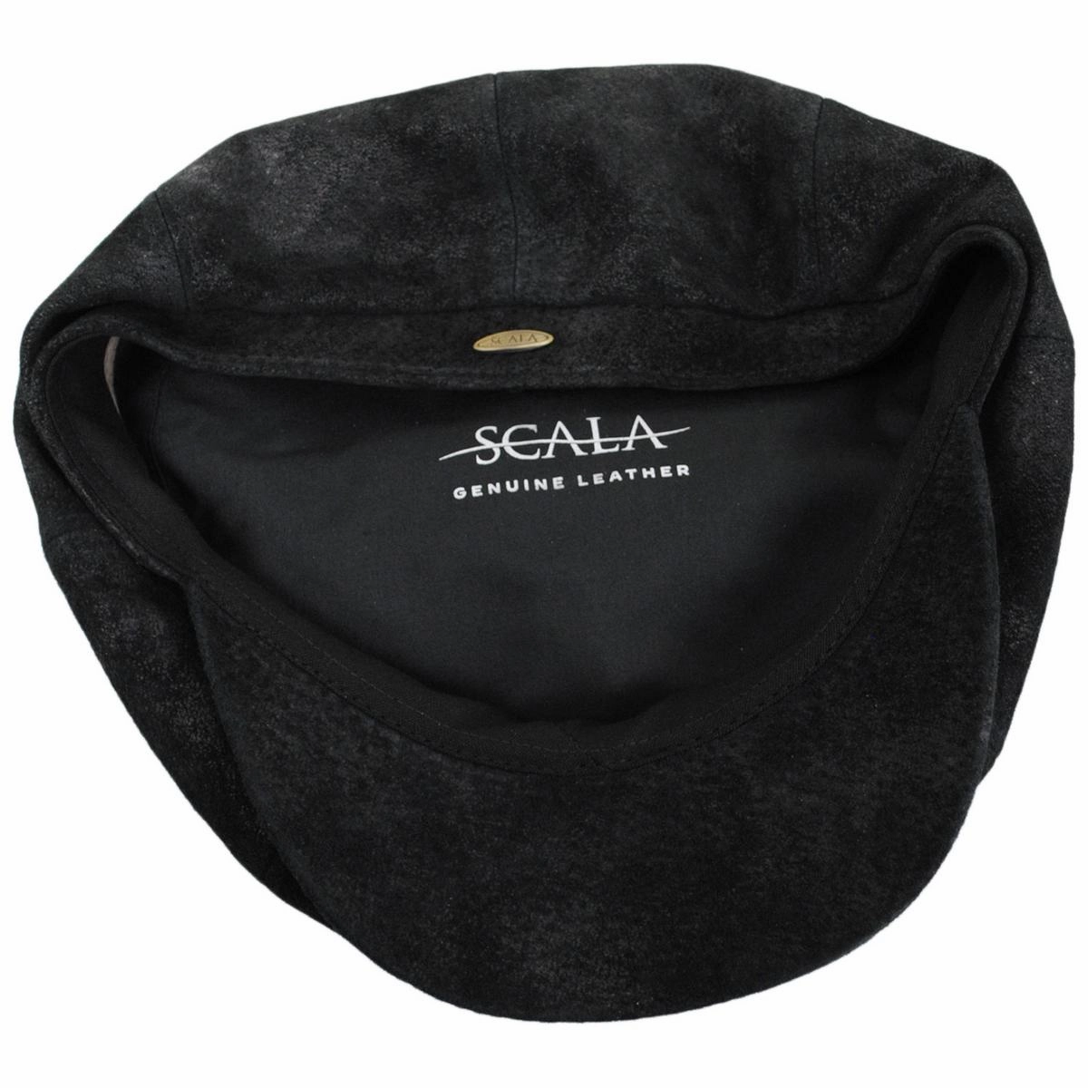 Rustic Leather Newsboy Cap