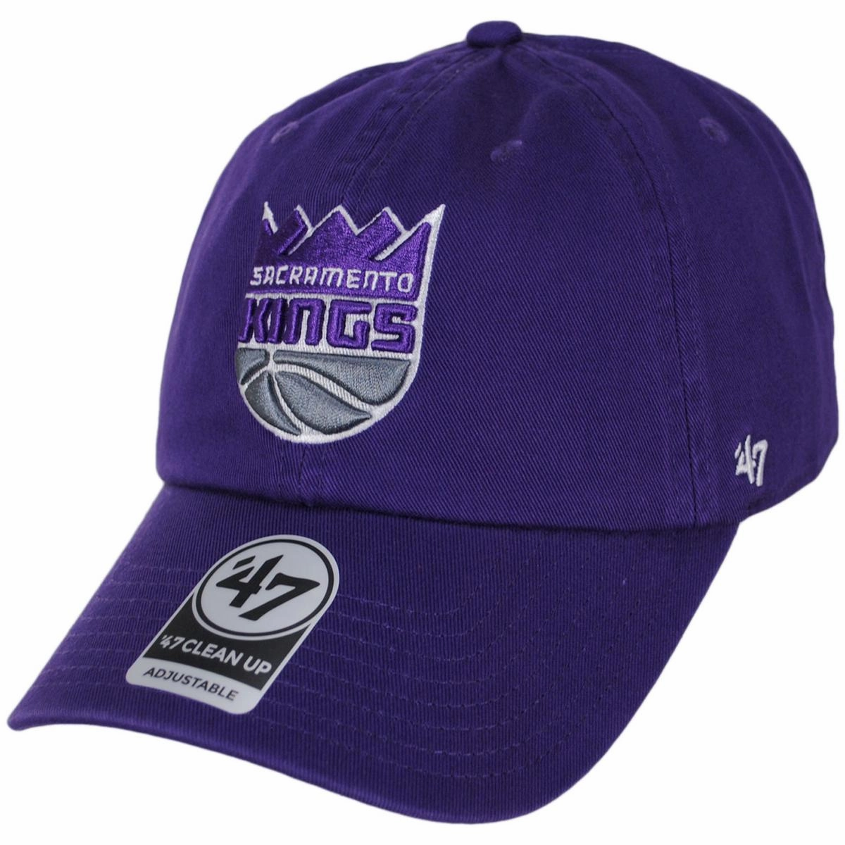 Sacramento Kings NBA Clean Up Strapback Baseball Cap Dad Hat