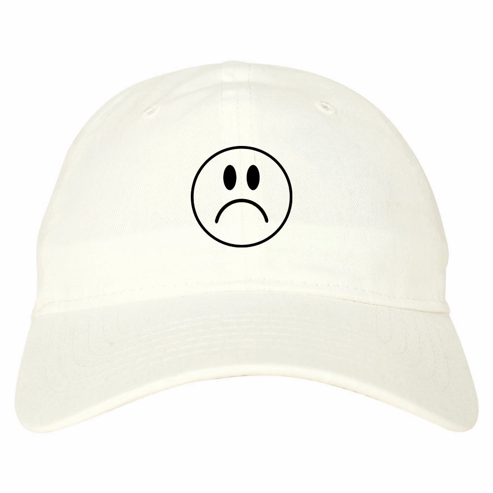 Sad Face Chest Mens Dad Hat Baseball Cap