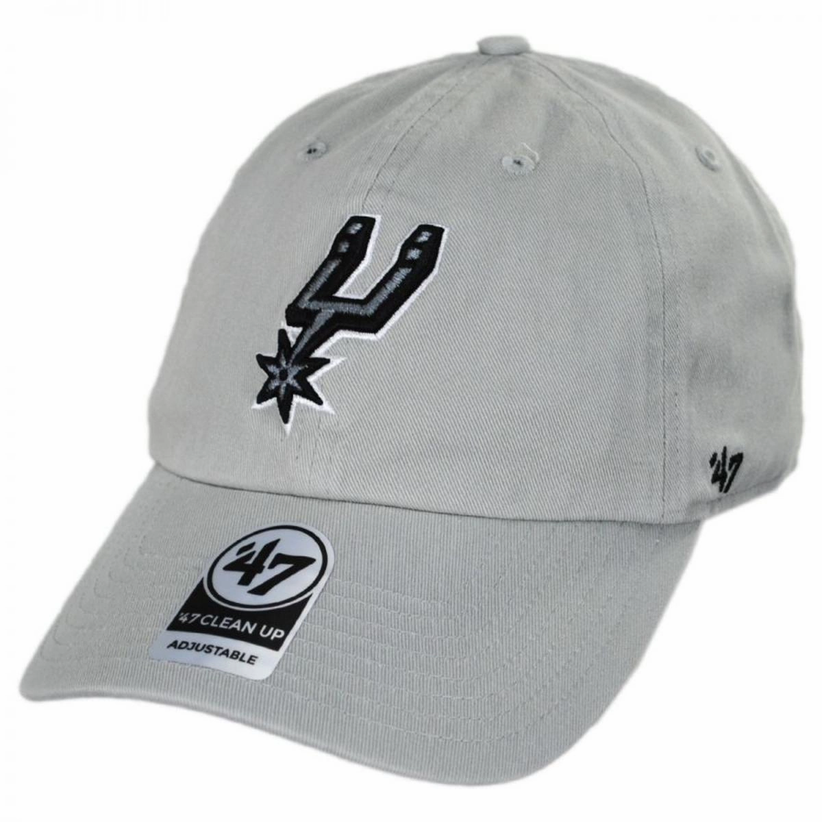 San Antonio Spurs NBA Clean Up Strapback Baseball Cap Dad Hat
