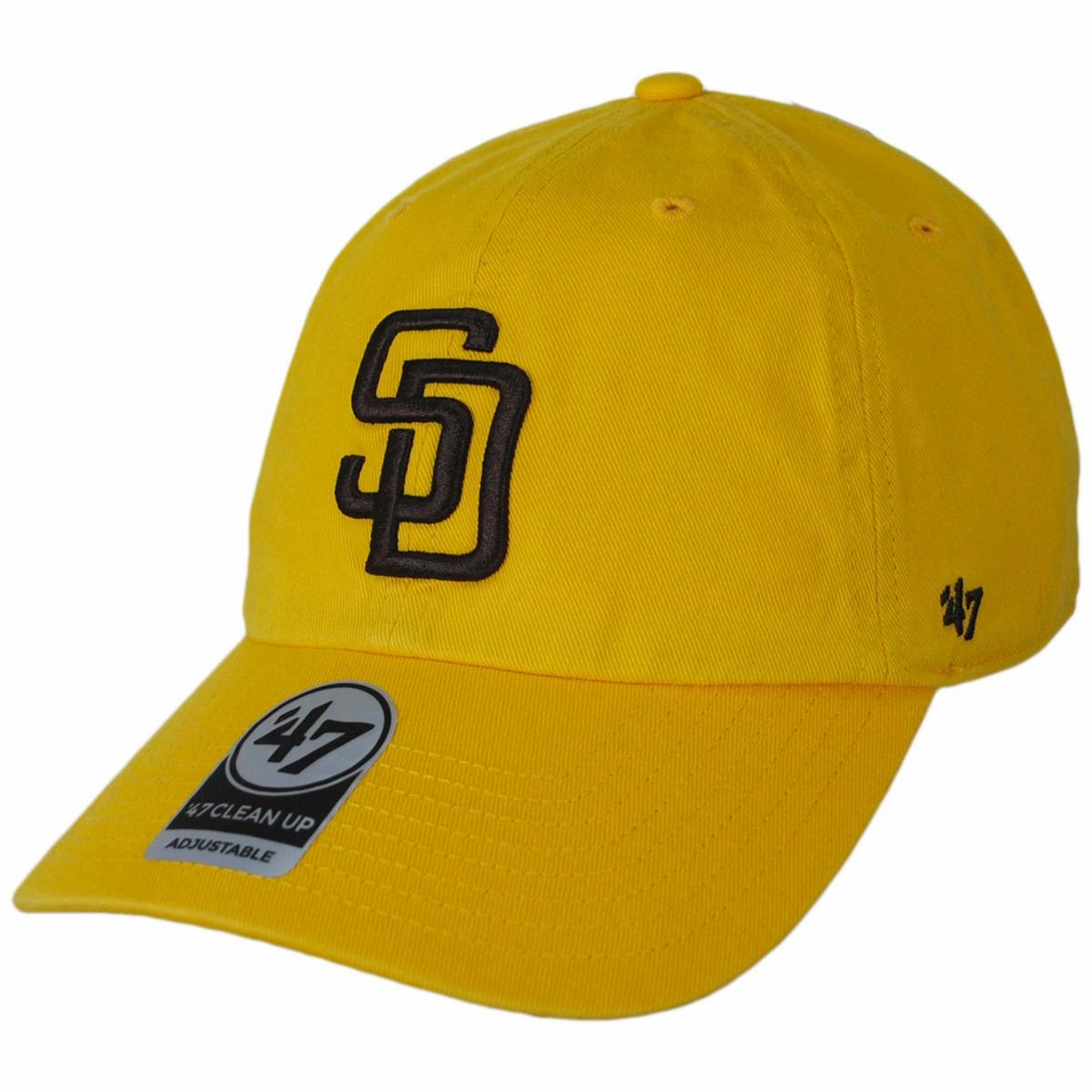 San Diego Padres MLB Clean Up Strapback Baseball Cap Dad Hat