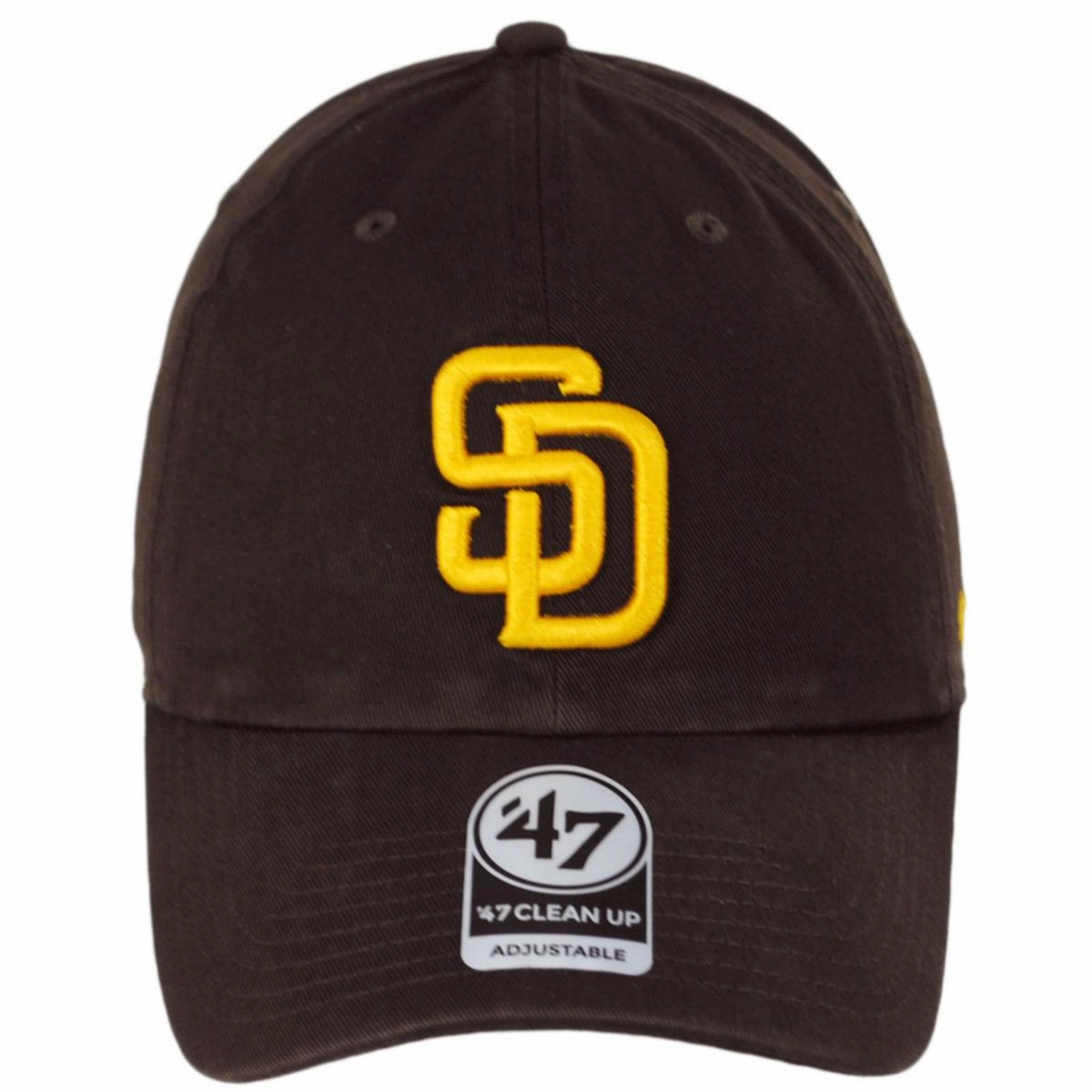 San Diego Padres MLB Clean Up Strapback Baseball Cap Dad Hat