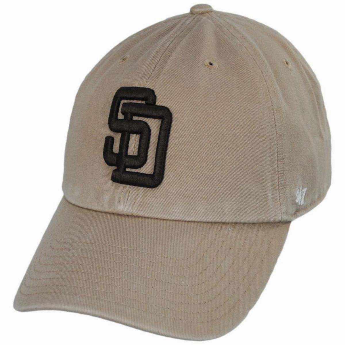 San Diego Padres MLB Clean Up Strapback Baseball Cap Dad Hat