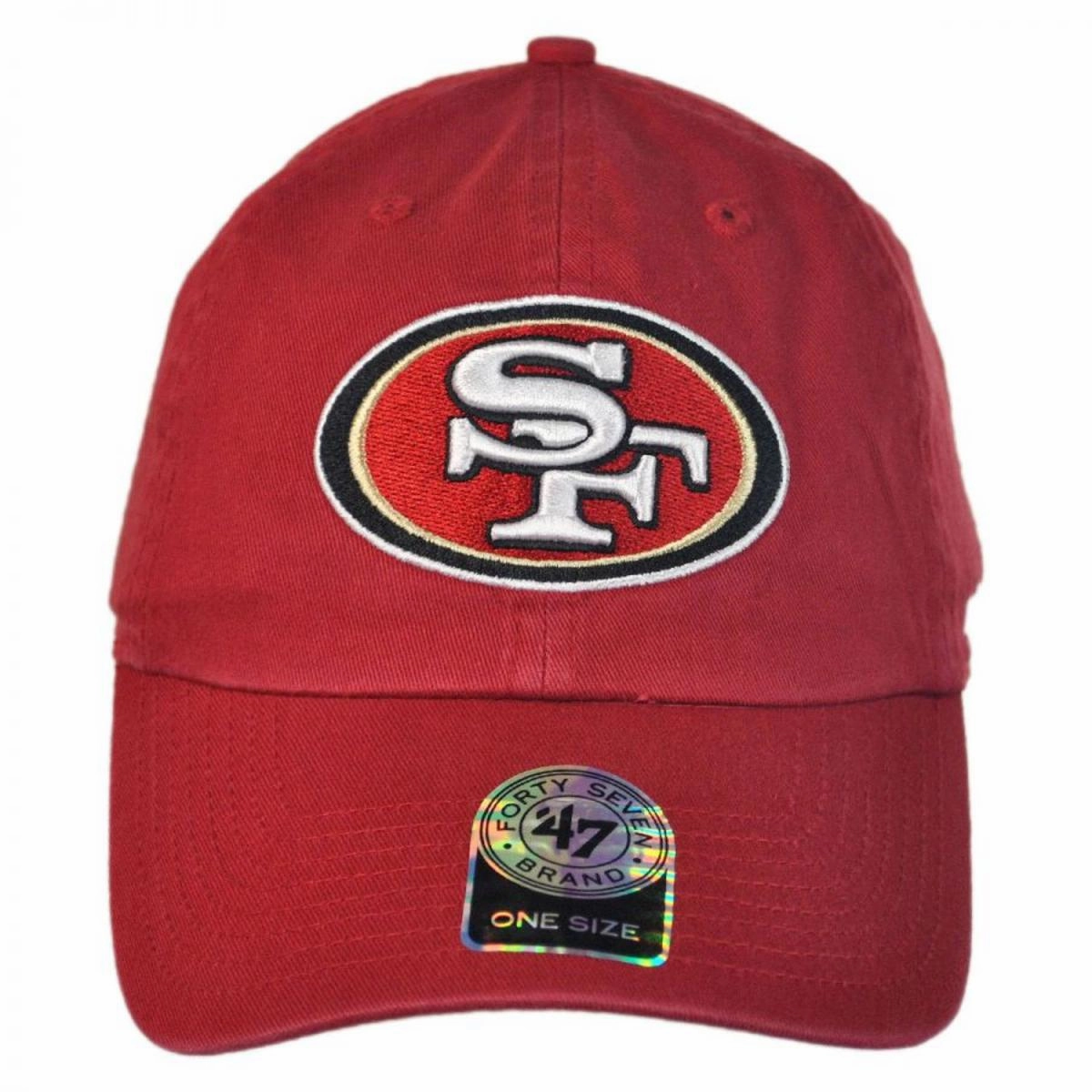 San Francisco 49ers NFL Clean Up Strapback Baseball Cap Dad Hat