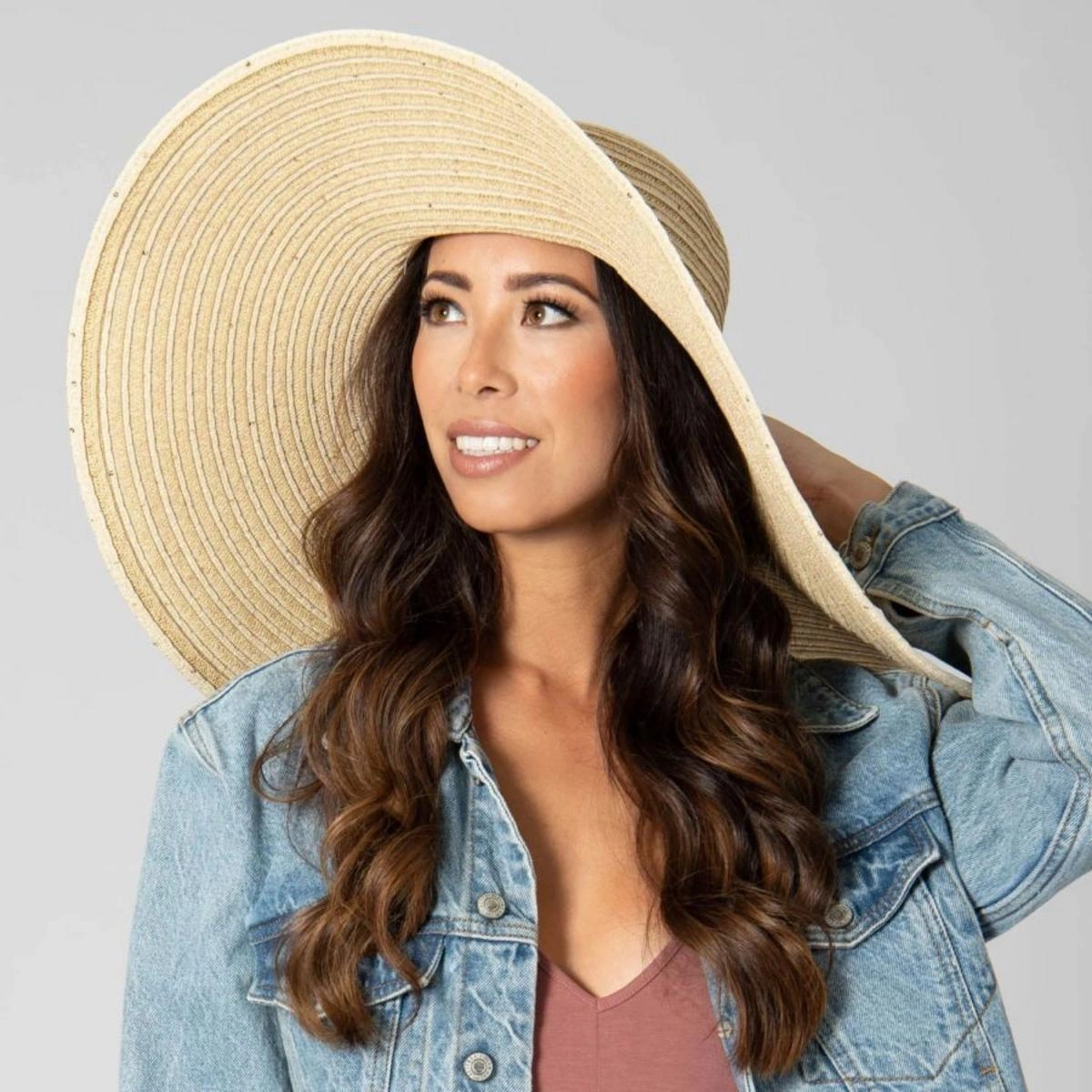 Santa Rosa Assymetrical Brim Straw Sun Hat