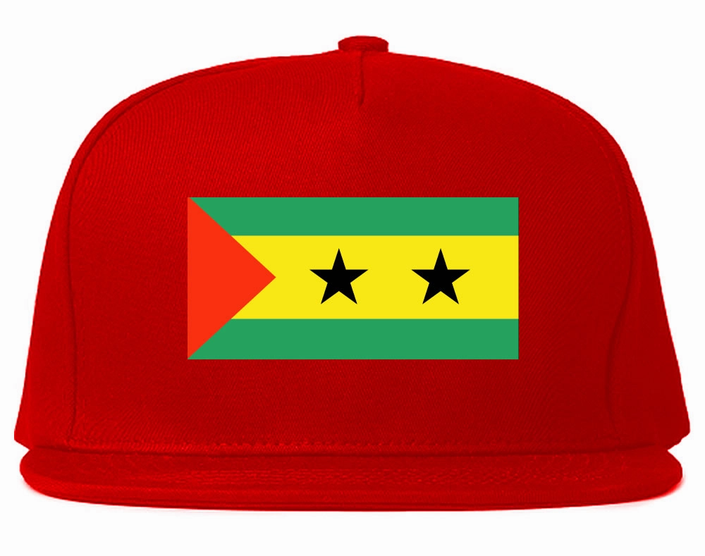 Sao Tome Flag Country Printed Snapback Hat Cap