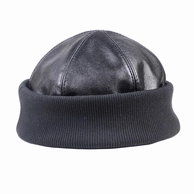 Saratov Winter Genuine Leather Docker Cap