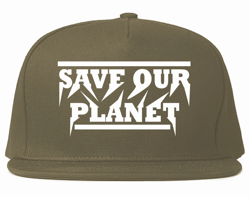 Save Our Planet Mens Snapback Hat Cap