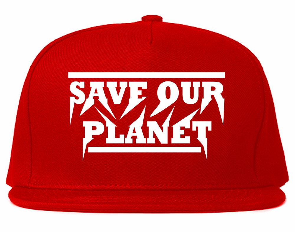 Save Our Planet Mens Snapback Hat Cap