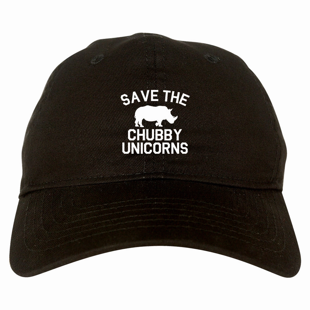 Save The Chubby Unicorns Funny Mens Dad Hat