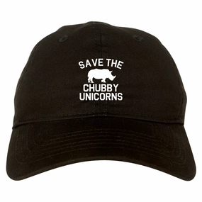 Save The Chubby Unicorns Funny Mens Dad Hat