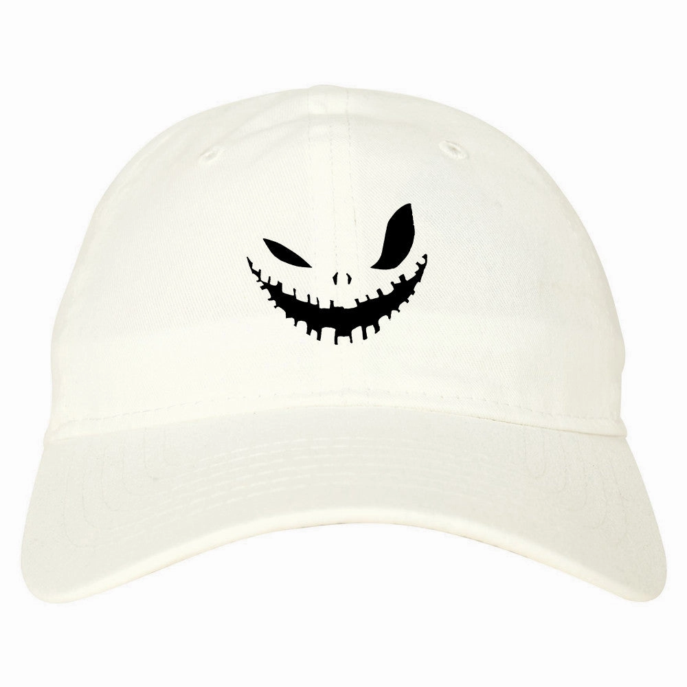 Scary Jack-o-lantern Face Halloween Dad Hat