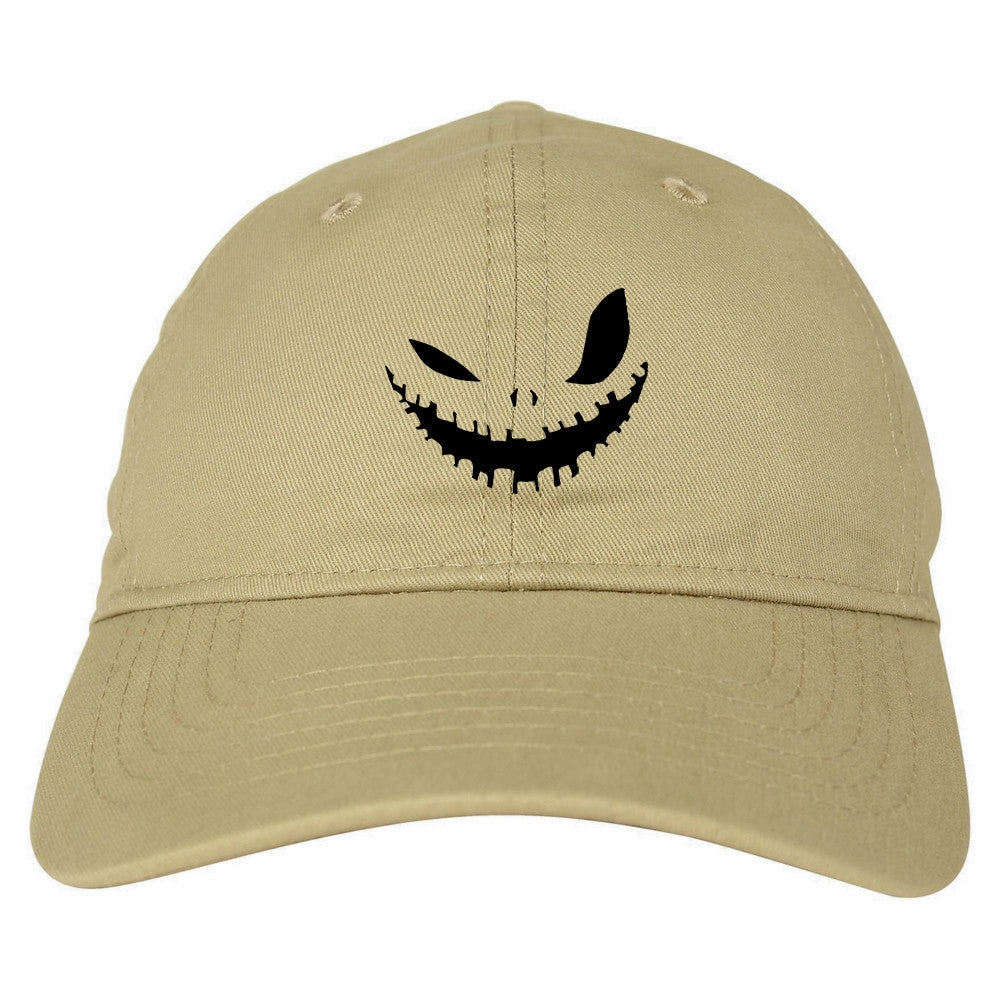 Scary Jack-o-lantern Face Halloween Dad Hat