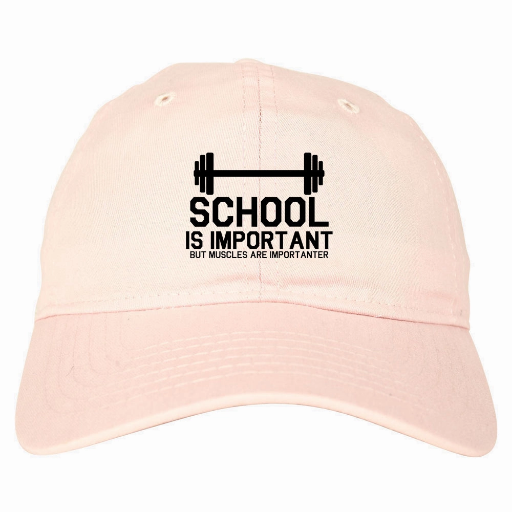School Is Important But Muscles Are Importanter Bucket Hat