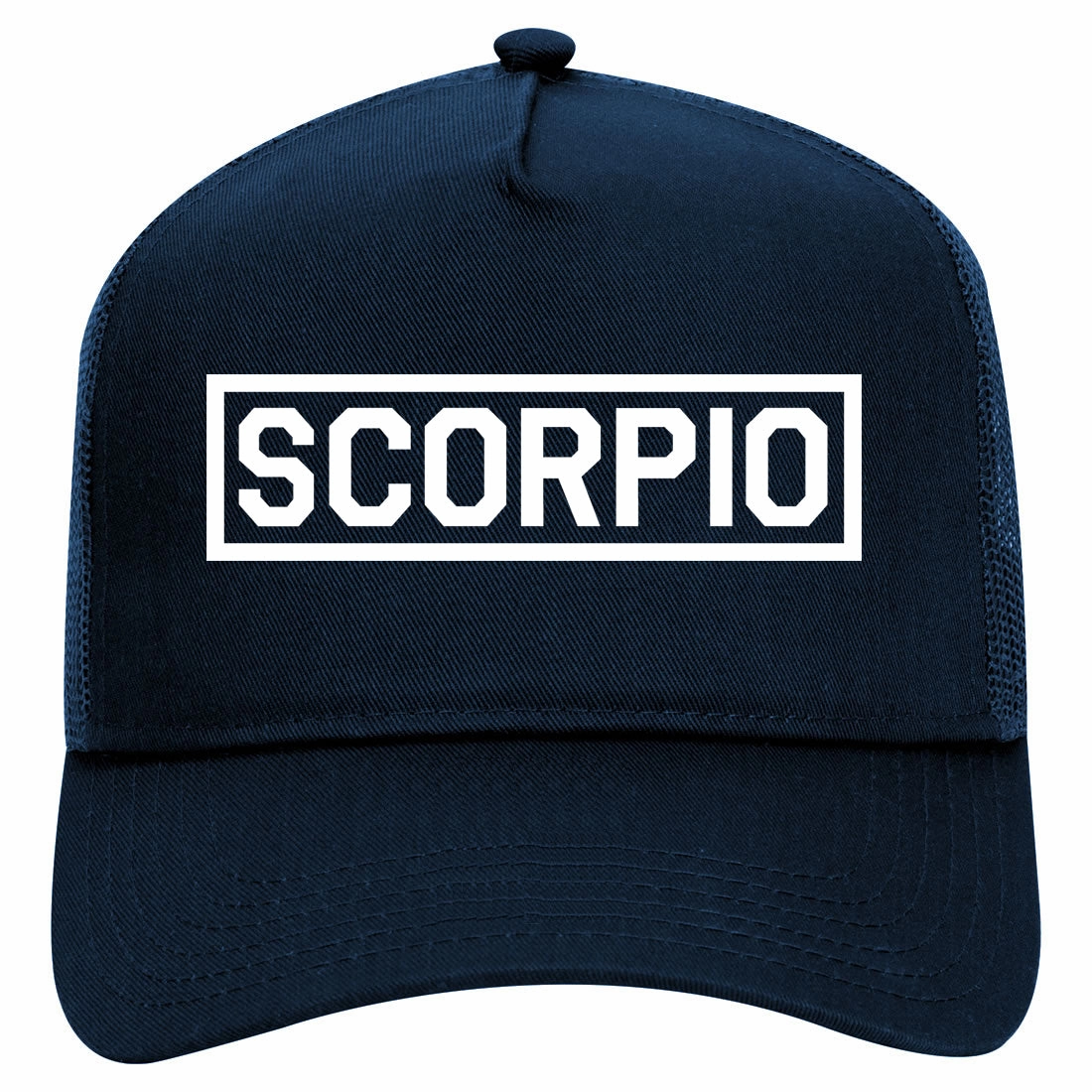 Scorpio Horoscope Sign Retro Adult 5 Panel Mesh Trucker Hat