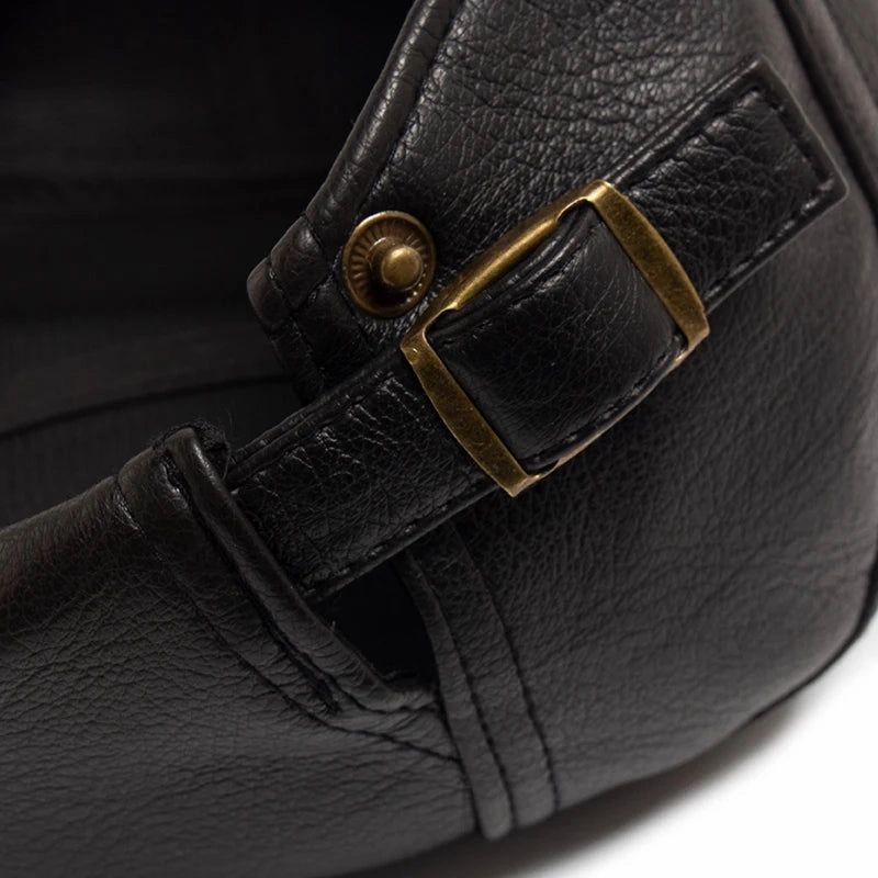 Scott Leather Flat Cap