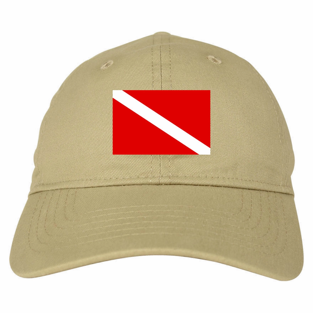 Scuba Dive Flag Chest Mens Dad Hat Baseball Cap
