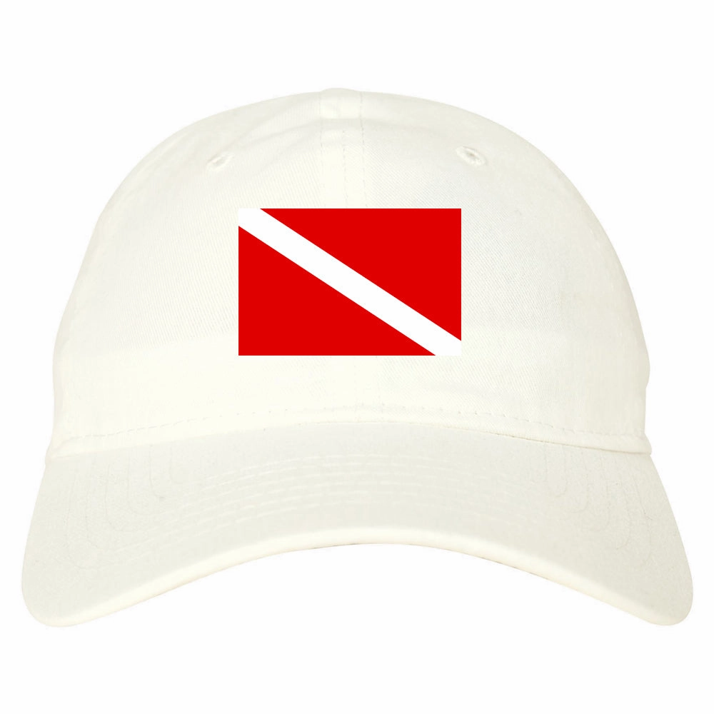 Scuba Dive Flag Chest Mens Dad Hat Baseball Cap