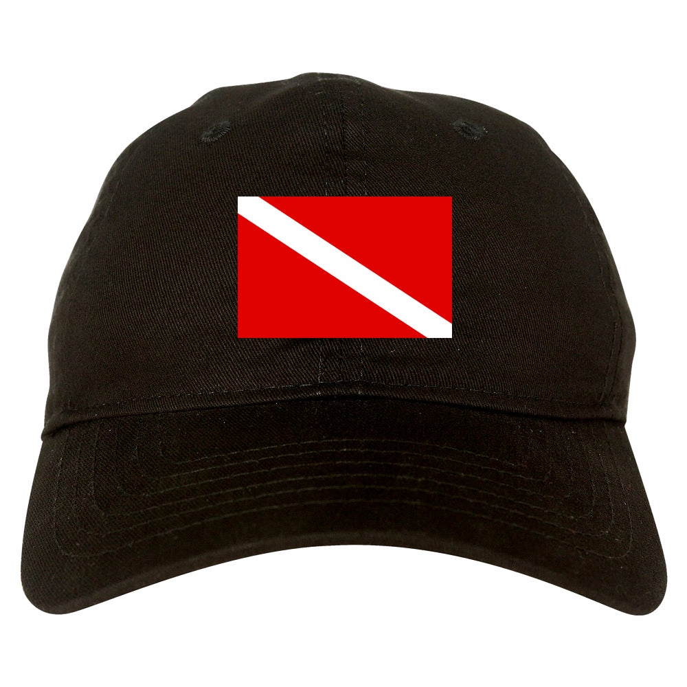 Scuba Dive Flag Chest Mens Dad Hat Baseball Cap