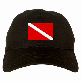 Scuba Dive Flag Chest Mens Dad Hat Baseball Cap