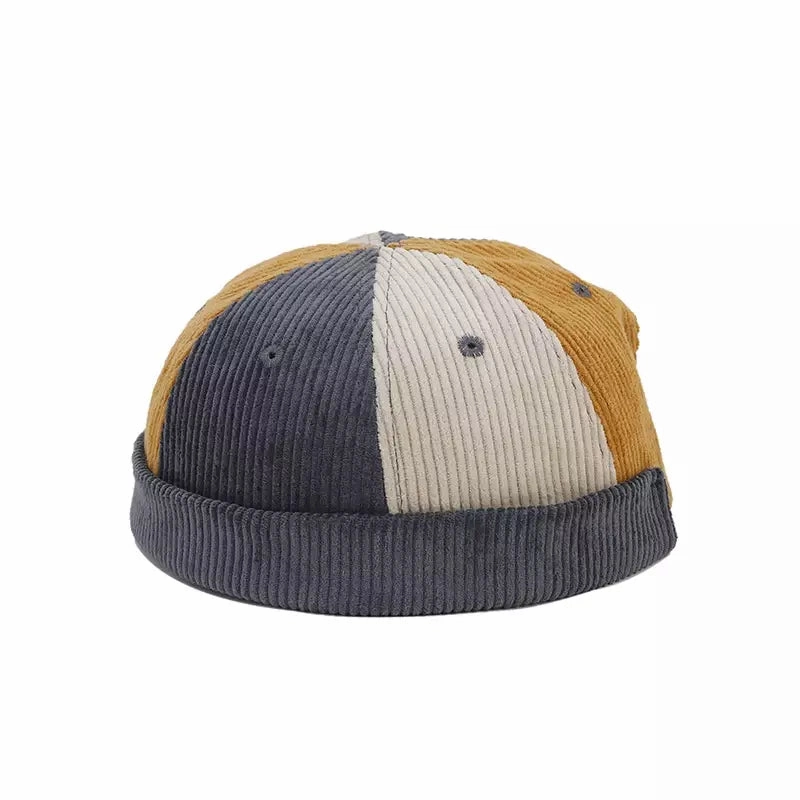 Seaford Patchwork Corduroy Docker Cap