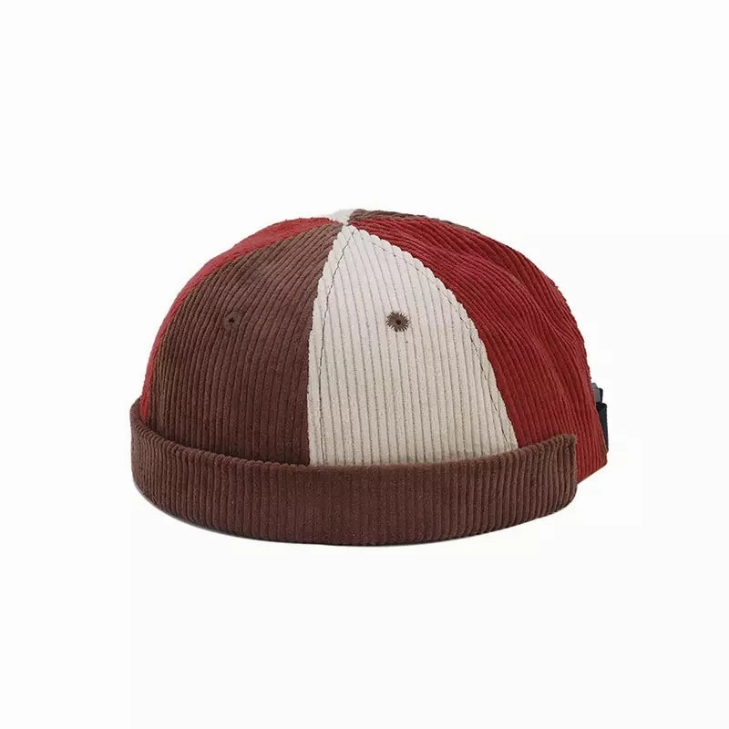 Seaford Patchwork Corduroy Docker Cap