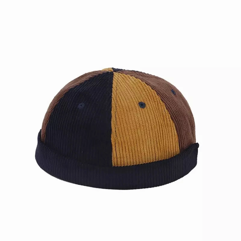 Seaford Patchwork Corduroy Docker Cap