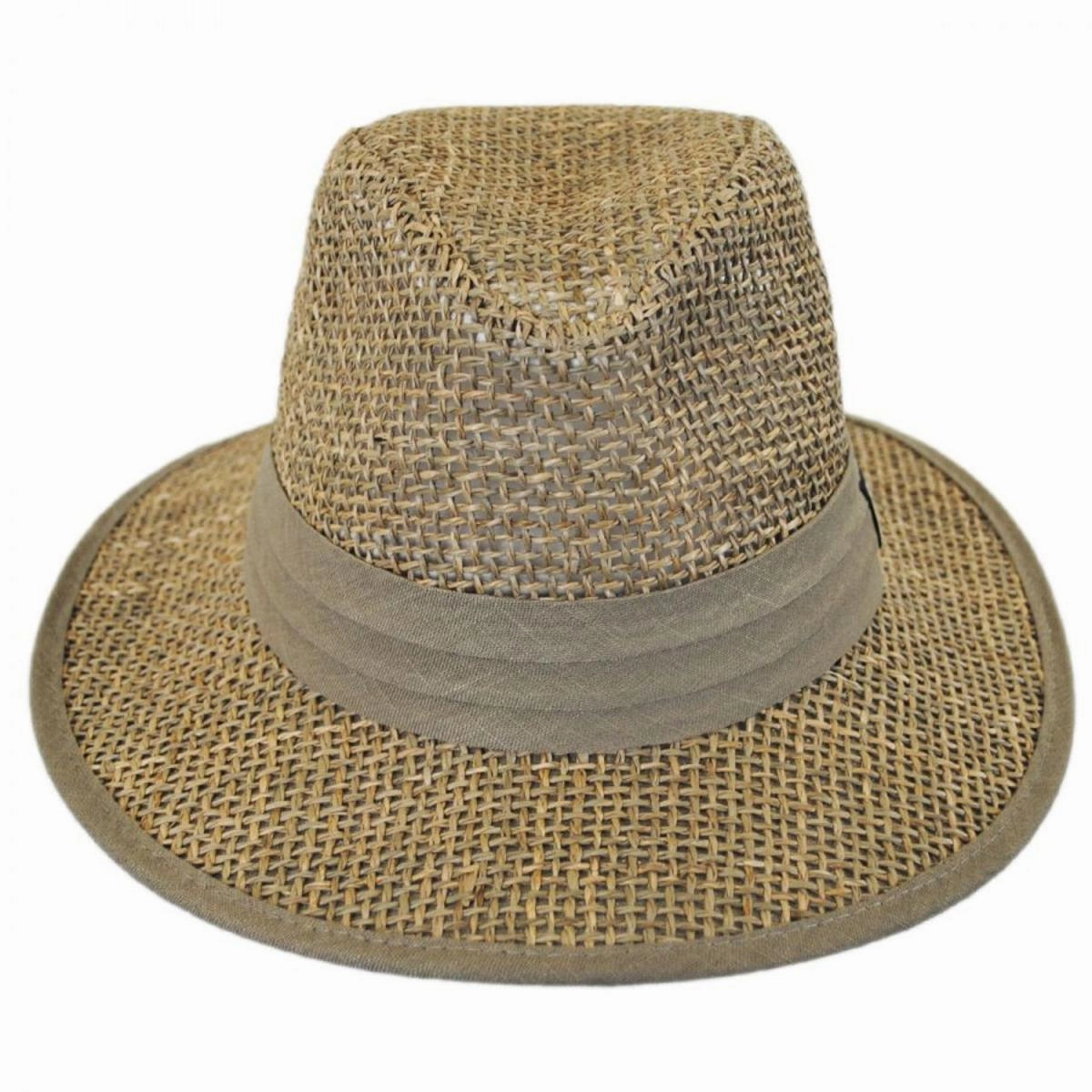 Seagrass Straw Safari Fedora Hat