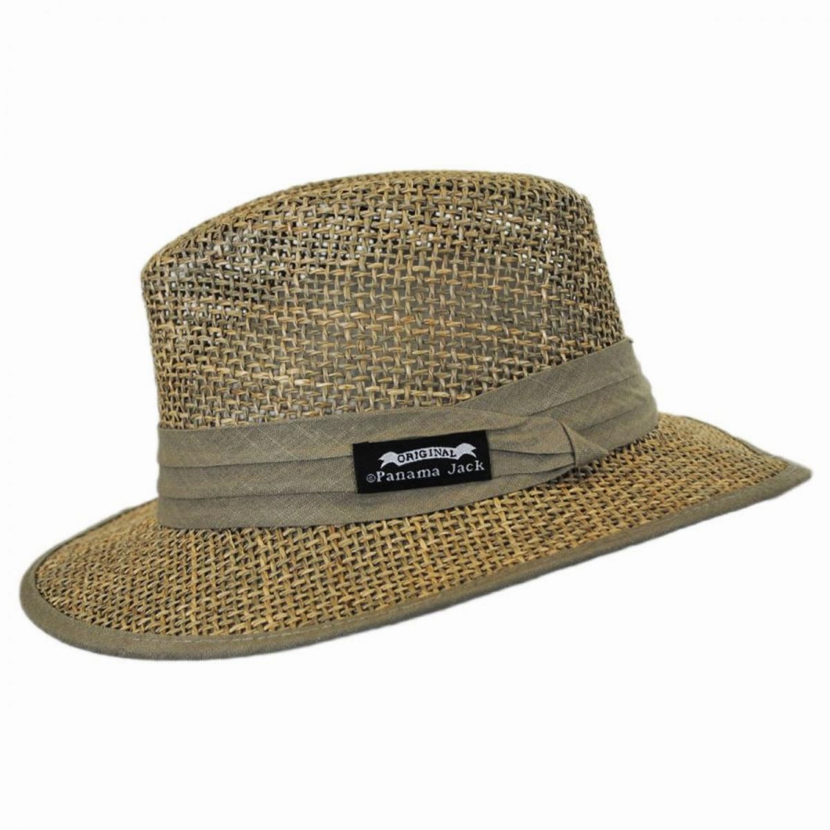 Seagrass Straw Safari Fedora Hat