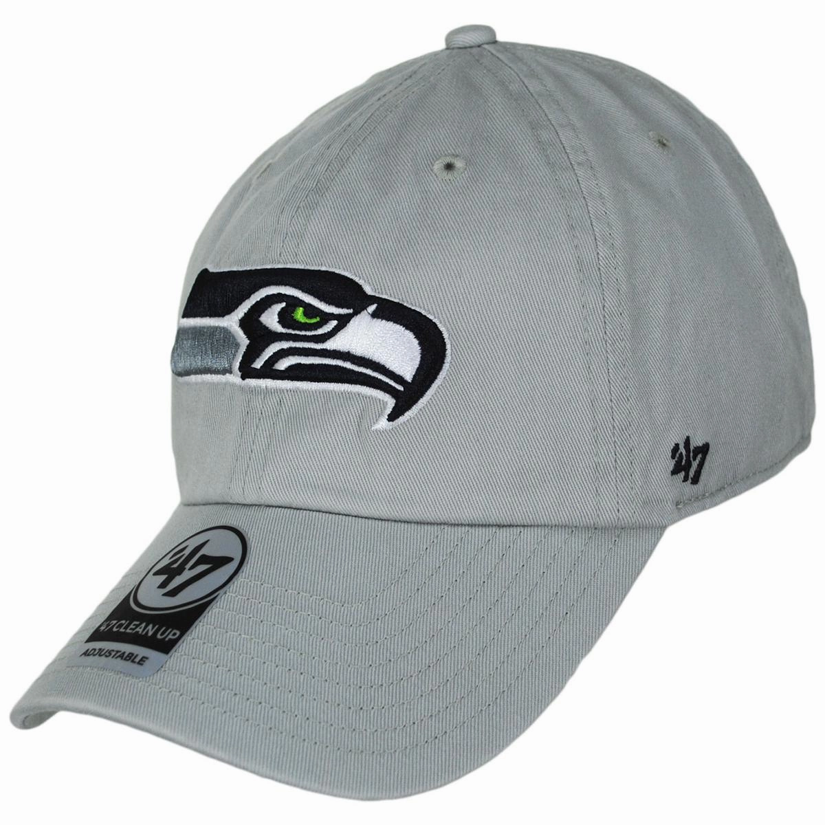 Seattle Seahawks NFL Clean Up Strapback Baseball Cap Dad Hat