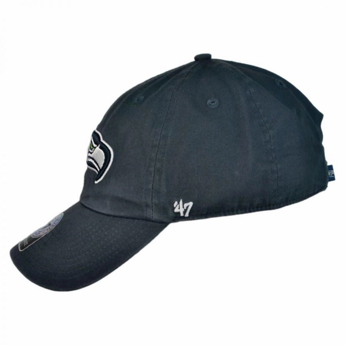 Seattle Seahawks NFL Clean Up Strapback Baseball Cap Dad Hat