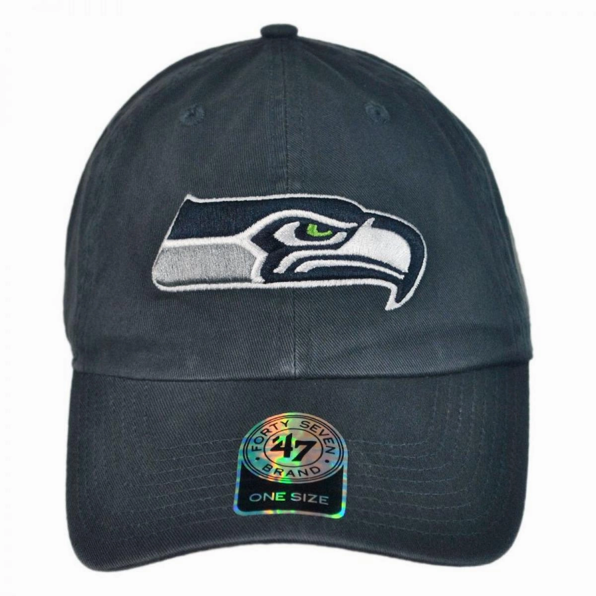 Seattle Seahawks NFL Clean Up Strapback Baseball Cap Dad Hat