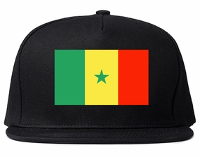 Senegal Flag Country Printed Snapback Hat Cap