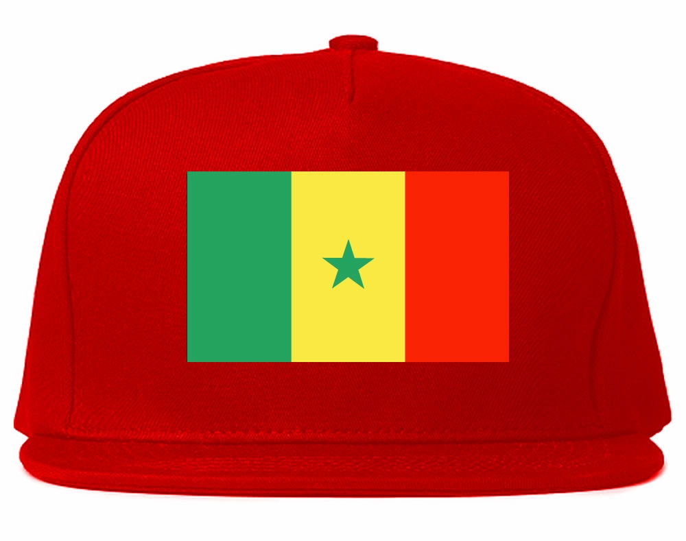 Senegal Flag Country Printed Snapback Hat Cap
