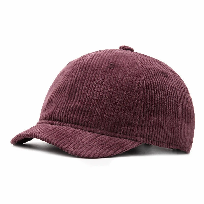 Seul Corduroy Short Brim Baseball Cap