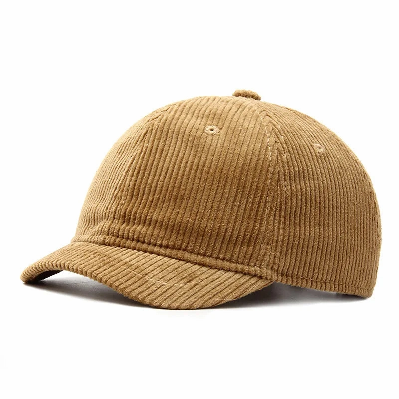 Seul Corduroy Short Brim Baseball Cap