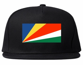 Seychelles Flag Country Printed Snapback Hat Cap
