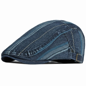 Shandley Painter Denim Flat Cap