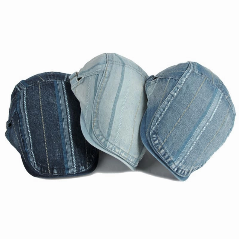Shandley Painter Denim Flat Cap