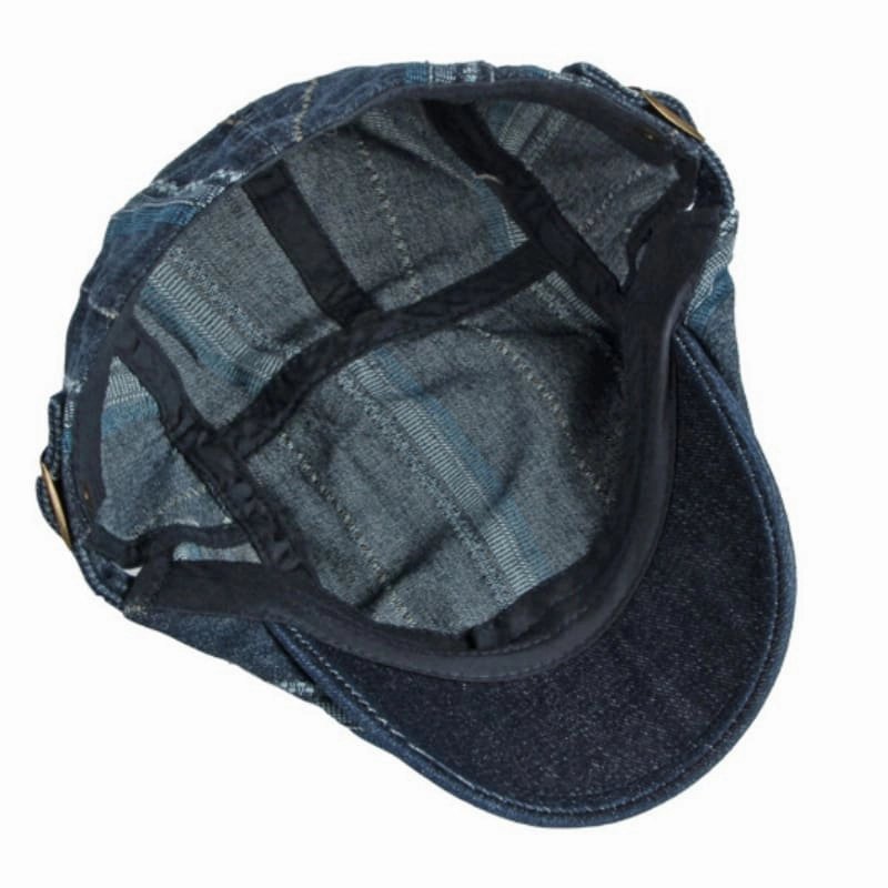 Shandley Painter Denim Flat Cap