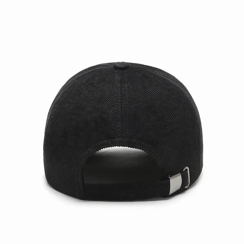 Short Brim Corduroy Baseball Cap